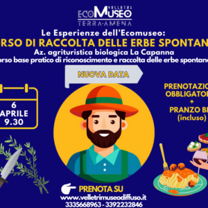 "Agricoltura con cura" -  Corso sulla raccolta delle erbe spontanee  - Esperienza con pranzo