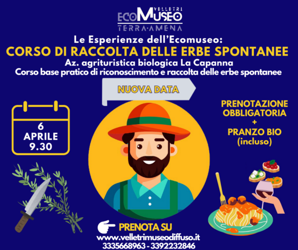 "Agricoltura con cura" -  Corso sulla raccolta delle erbe spontanee  - Esperienza con pranzo